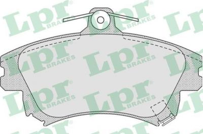 LPR 05P711 Колодки тормозные передние VOLVO S40 MITSUBISHI CARISMA 98>05 COLT 08> (3345670)