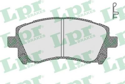 LPR 05P713 Колодки тормозные передние SUBARU FORESTER 97>02 LEGACY 96>03 OUTBACK 00>03 (26296AE220)