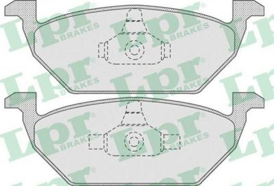 LPR 05P730 Колодки тормозные дисковые AUDI A3 97>/VW G4/SKODA OCTAVIA 97>09 1.4/1.6/1.8 передние (6R0698151A)