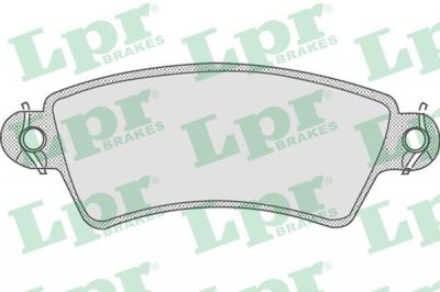 LPR 05P766 Колодки тормозные дисковые CITROEN XSARA 97-00/PEUGEOT 206 1.6-2.0/306 93-02 передние (425203)