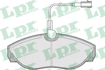 LPR 05P773 Колодки тормозные дисковые FIAT Ducato 1,9D/1,9TD/2,0/2,5D/2,5TDI 94->02 9948626 (573060)