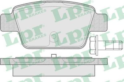 LPR 05P780 Колодки тормозные дисковые ALFA MITO 08-/FIAT BRAVO 07-/MULTIPLA 99-/STILO 01- задние (9949280)
