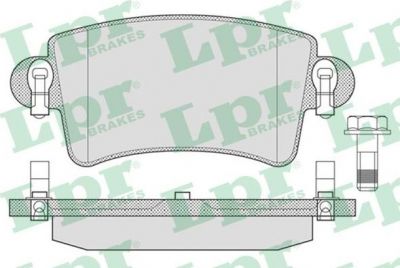 LPR 05P791 Колодки тормозные задн. RENAULT MASTER OPEL MOVANO 98- (7701206763)