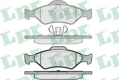 LPR 05P795 Колодки тормозные дисковые зад FORD KA/FIESTA(571996J) (571996)