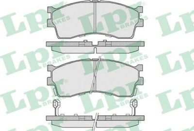 LPR 05P809 Колодки тормозные передние KIA CLARUS 96- RIO SHUMA 00- SPECTRA (ИЖ) (0K2N13328Z)
