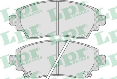 LPR 05P834 Колодки тормозные дисковые TOYOTA COROLLA (E11) 1.4-1.9 97-02 передние (GDB3333)