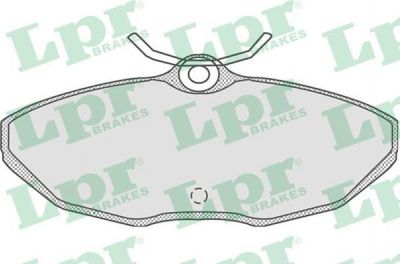 LPR 05P854 Колодки тормозные JAGUAR S-TYPE 99-/XJ 05-/LINCOLN LS 98- задние