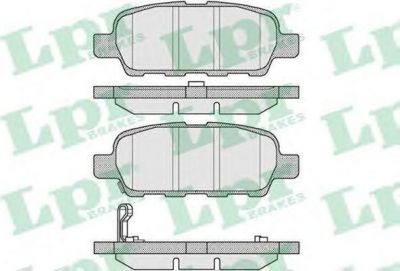 LPR 05P857 Колодки тормозные зад. NISSAN MURANO TEANA X-TRAIL QASHQAI RENAULT KOLEOS (44060AL585)