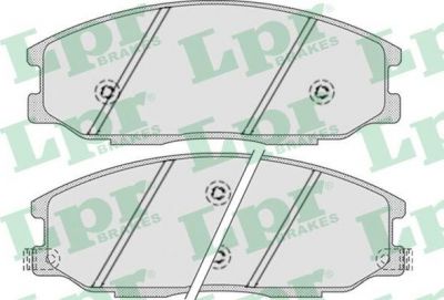 LPR 05P858 Колодки тормозные дисковые HYUNDAI H-1/SANTA FE/TRAJET/SSANGYONG REXTON 01- передние (5810126A10)