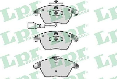 LPR 05P866 Колодки торм. пер. VW Passat 05- Audi A3 03- (3C0698151C)