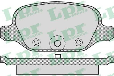 LPR 05P872 Колодки тормозные дисковые зад FIAT PUNTO 99-(573019J) (573019J)