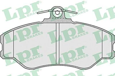LPR 05P920 Колодки тормозные дисковые HYUNDAI H100/PORTER передние (581014BA00)