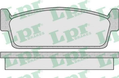 LPR 05P925 комплект тормозных колодок, дисковый тормоз на NISSAN 200 SX (S13)