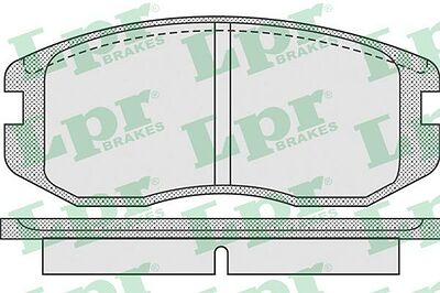 LPR 05P932 05P932 Дисковая тормозная колодка