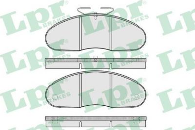 LPR 05P961 Колодки тормозные дисковые MERCEDES W460/W461/W463 передние (571368J-AS)