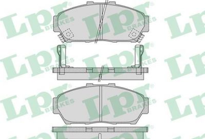 LPR 05P993 комплект тормозных колодок, дисковый тормоз на HONDA INTEGRA купе (DC2, DC4)