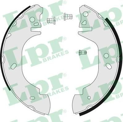 LPR 06760 Колодки тормозные барабанные FORD TRANSIT 2.0/2.5D 88-00 (6579150)