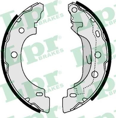 LPR 07330 Колодки тормозные барабанные RENAULT KANGOO NISSAN KUBISTAR 97- (7701207555)