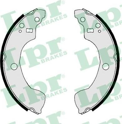 LPR 08870 Колодки тормозные барабанные NISSAN ALMERA 02- 203x37mm (440608M126)