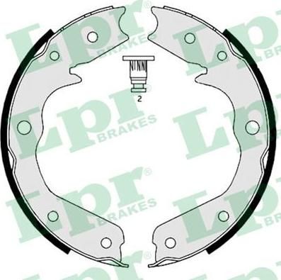 LPR 08970 Колодки тормозные стояночного тормоза OPEL FRONTERA A/B 2.2-3.2 92- (1605914)