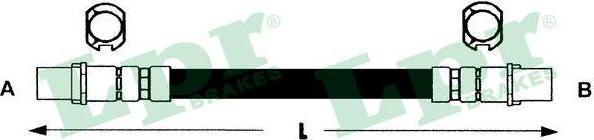 LPR 6T47842 тормозной шланг на OPEL CORSA C фургон (F08, W5L)