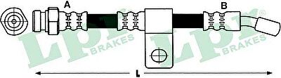 LPR 6T48144 тормозной шланг на HYUNDAI ACCENT II седан (LC)