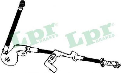 LPR 6T48342 тормозной шланг на PEUGEOT 407 (6D_)