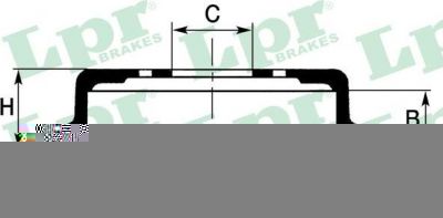 LPR 7D0004 тормозной барабан на FIAT TEMPRA S.W. (159)