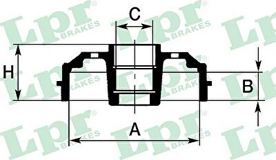 LPR 7D0148C тормозной барабан на PEUGEOT 205 II (20A/C)