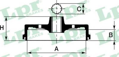 LPR 7D0243 тормозной барабан на VW KAEFER кабрио (15)