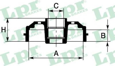 LPR 7D0388 Барабан тормозной RENAULT LOGAN/CLIO/MEGANE (d=203mm) торм. cистема BOSCH (329114J)