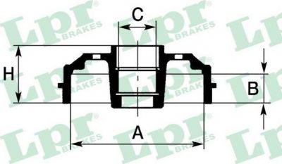 LPR 7D0467 тормозной барабан на PEUGEOT 309 II (3C, 3A)