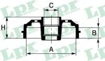 LPR 7D0601C тормозной барабан на OPEL CORSA C (F08, F68)