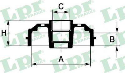 LPR 7D0603 тормозной барабан на SUZUKI WAGON R+ (MM)