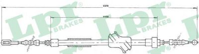 LPR C0044B трос, стояночная тормозная система на AUDI 80 (89, 89Q, 8A, B3)