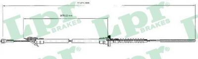 LPR C0062C трос, управление сцеплением на FIAT DUCATO фургон (290)