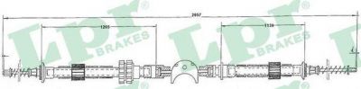 LPR C0075C трос, управление сцеплением на FORD ORION II (AFF)