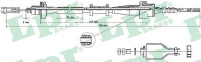 LPR C0112C трос, управление сцеплением на NISSAN ALMERA I (N15)