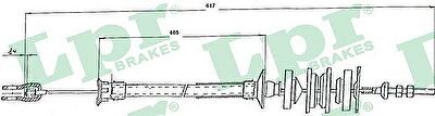 LPR C0144C трос, управление сцеплением на PEUGEOT 205 фургон
