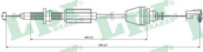 LPR C0147A тросик газа на RENAULT CLIO II (BB0/1/2_, CB0/1/2_)