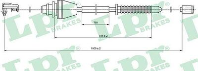 LPR C0148A тросик газа на RENAULT MEGANE I (BA0/1_)