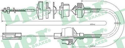LPR C0164C трос, управление сцеплением на PEUGEOT 306 (7B, N3, N5)