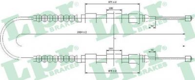 LPR C0175B трос, стояночная тормозная система на FIAT DUCATO фургон (244)