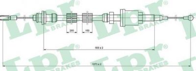 LPR C0250C трос, управление сцеплением на VOLVO 240 Kombi (P245)