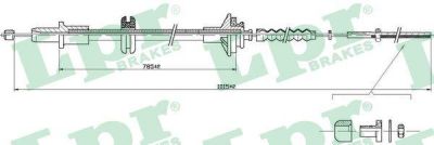 LPR C0253C трос, управление сцеплением на VOLVO 460 L (464)