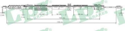 LPR C0262B трос, стояночная тормозная система на FORD MONDEO III седан (B4Y)