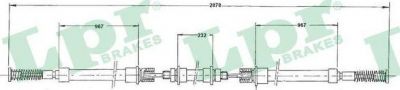 LPR C0276B трос, стояночная тормозная система на FORD TRANSIT автобус (V_ _)