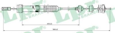 LPR C0333C трос, управление сцеплением на PEUGEOT 306 (7B, N3, N5)