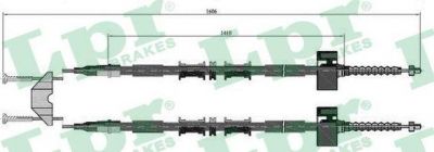 LPR C0535B трос, стояночная тормозная система на OPEL ASTRA G седан (F69_)