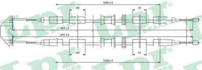 LPR C0542B трос, стояночная тормозная система на OPEL ASTRA G седан (F69_)